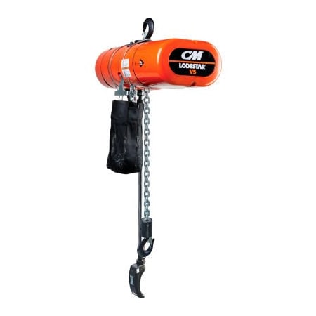 Columbus Mckinnon. CM Lodestar VS Electric Chain Hoist, 2 Ton, 20' Lift, 1.3-8 FPM, 115-1-60, 2-Step Control, w/ CC LV20082D202MA